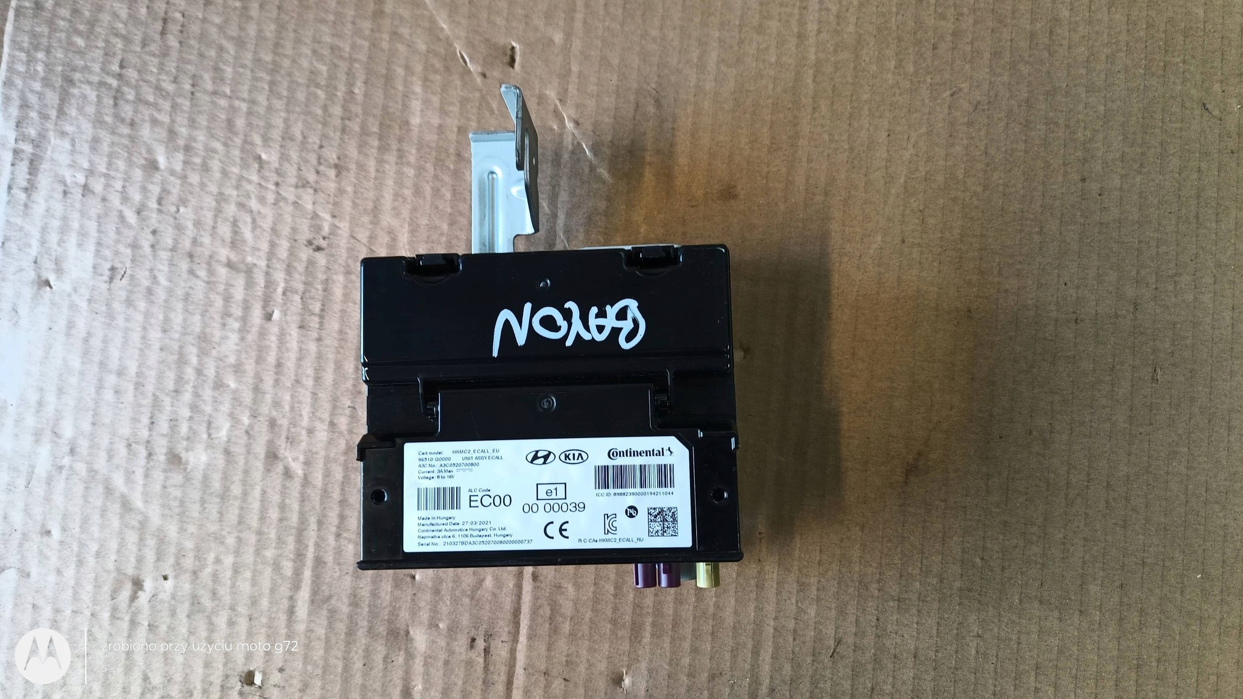 module STEROWIK ECALL HYUNDAI BAYON 2021-2024 96510-Q0000
