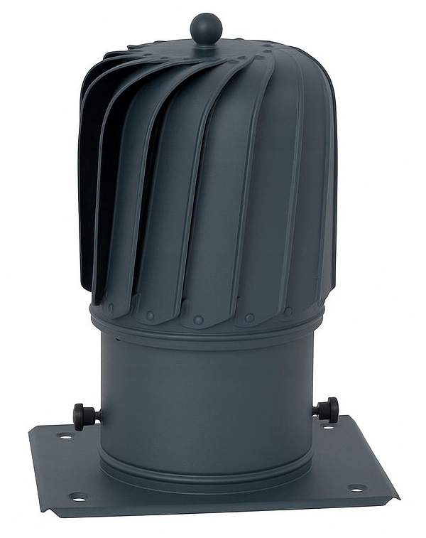 Obrotowa Nasada Kominowa Podłużna Kwasodporna fi 150mm Antarcyt Grafit