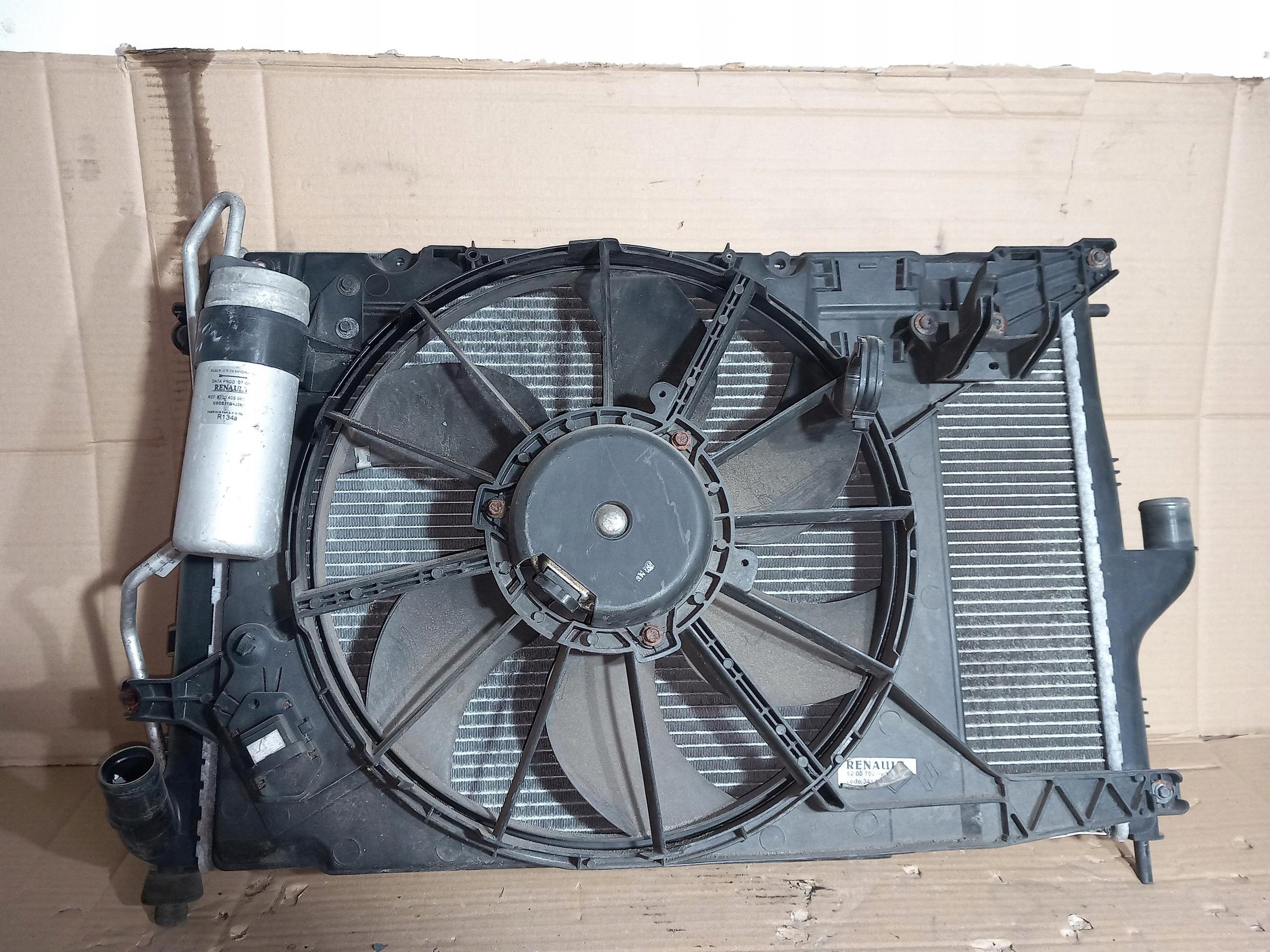 KOMPLET radiatore VENTOLA DACIA LOGAN e 1.5 DCI 8200582026