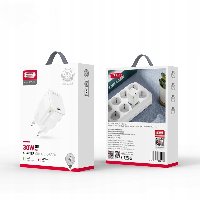 SZYBKA ŁADOWARKA 30W DO IPHONE 11 12 13 MINI PRO Marka XO