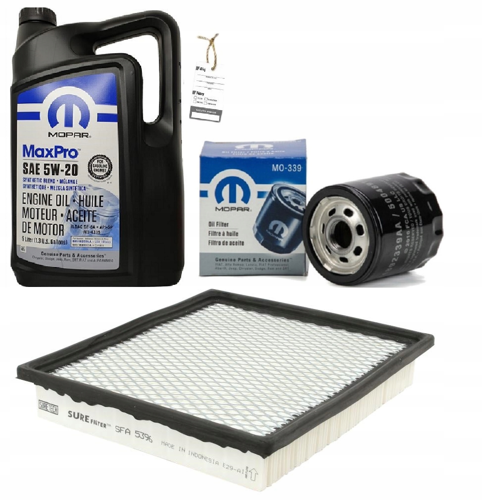 MOPAR 5W20 + FILTRY DODGE AVENGER 2,4 08-14