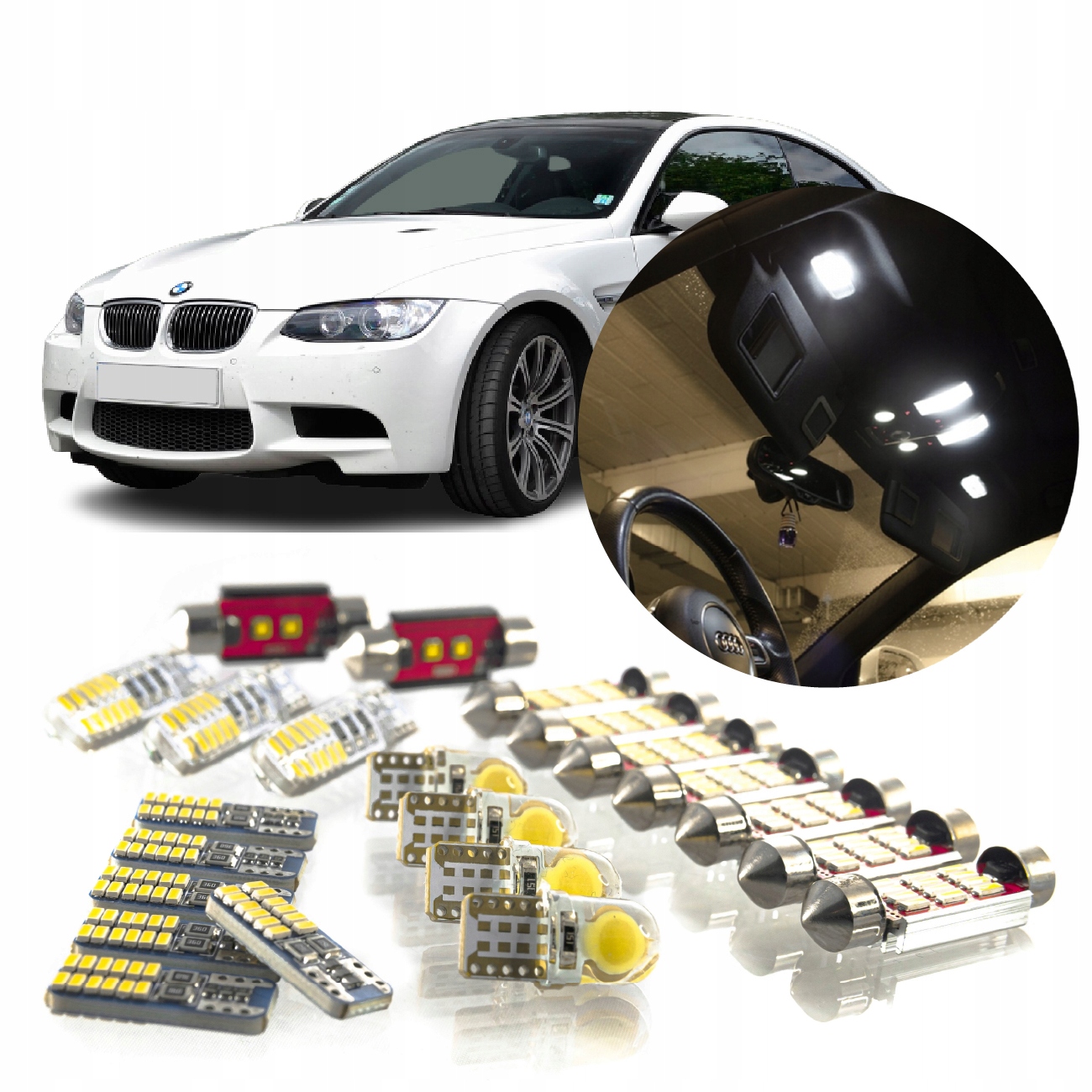 Bmw E92/E93 – Sada Led Osvětlení Interiéru! Vip