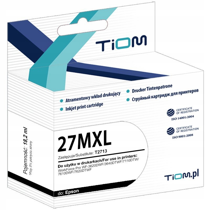 Tusz Tiom do Epson 27MXL C13T27134012 1100