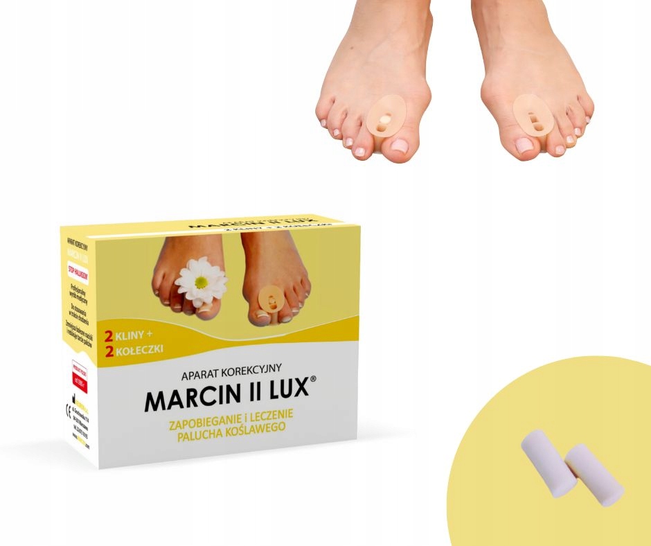 

Aparat na haluksy na dzień Marcin II Lux kliny