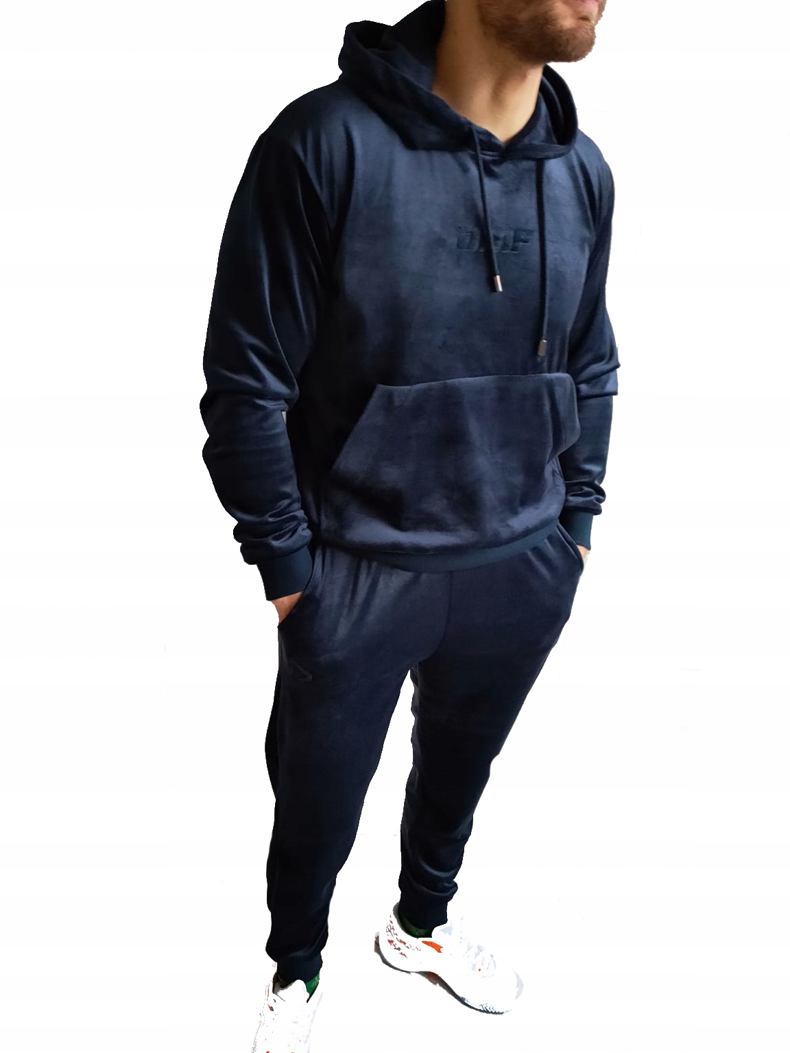 Komplet dresowy dres męski welurowy bluza kangurek Premium Dmf 2XL