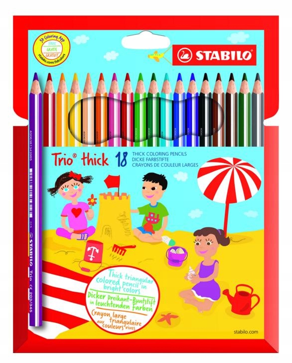 

Kredki ołówkowe Stabilo Trio jumbo a-18