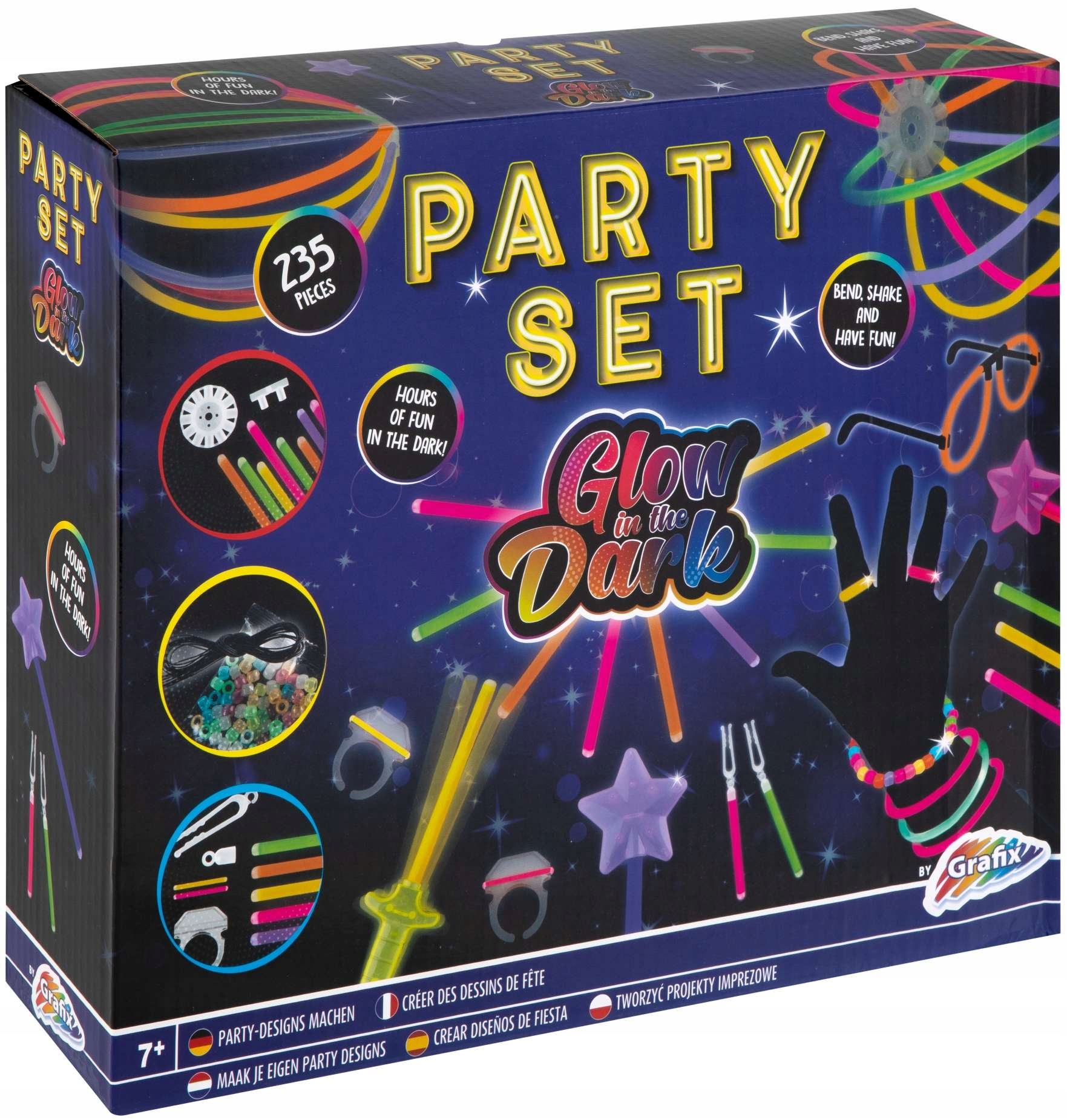 

Świecące Patyczki Pałeczki Biżuteria 235 Elementów