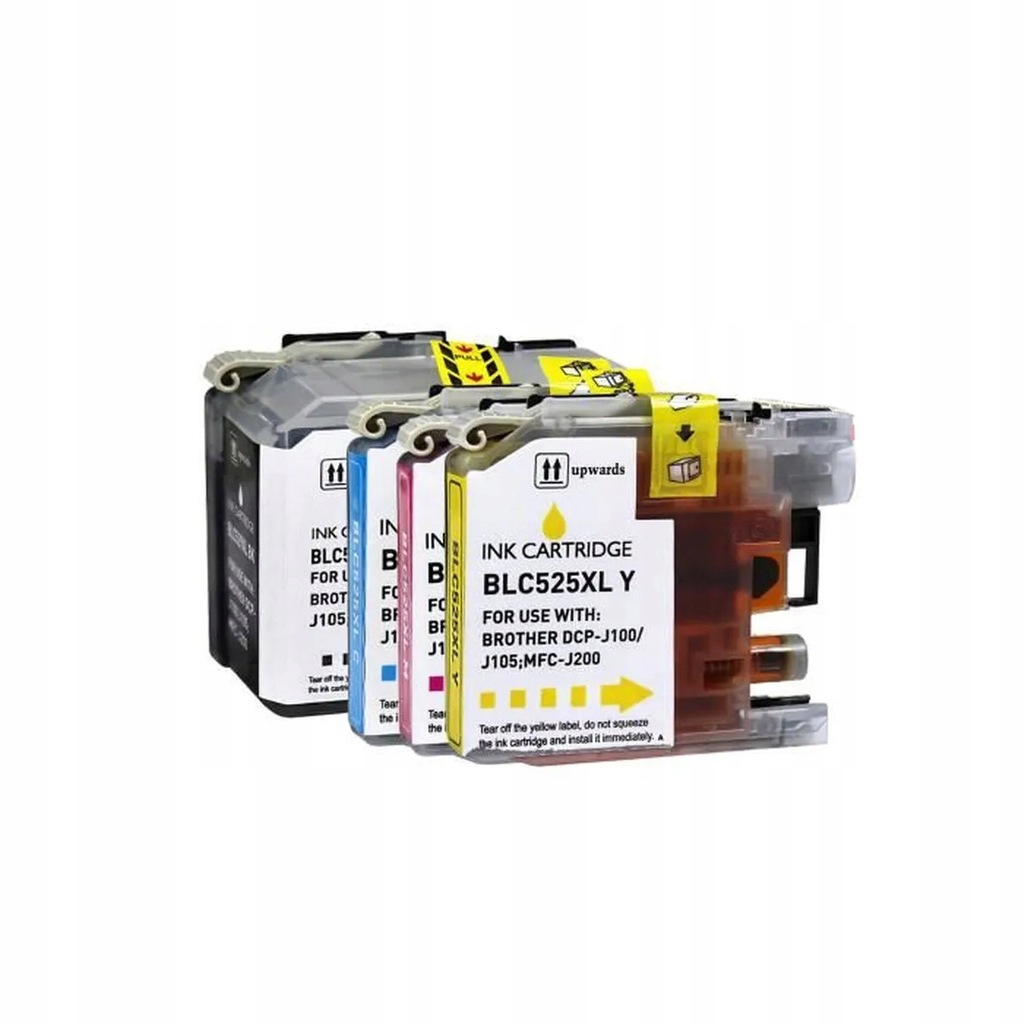 4 Tusze do Brother LC529 XL LC525 Dcp J105 J200