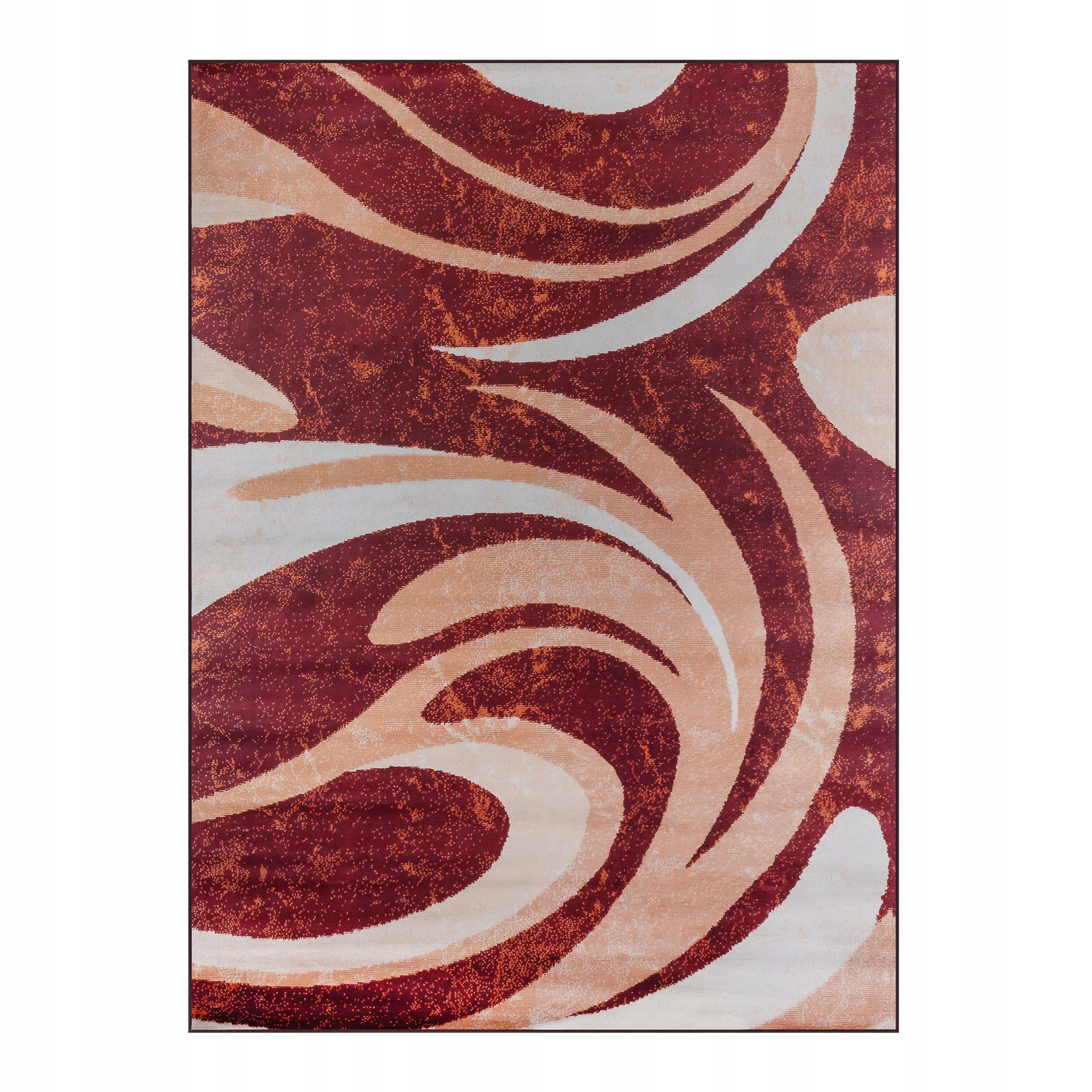 Koberec 200x300 Do Obývačky Vintage Klasický Červený Béžový Protišmykový Bcf