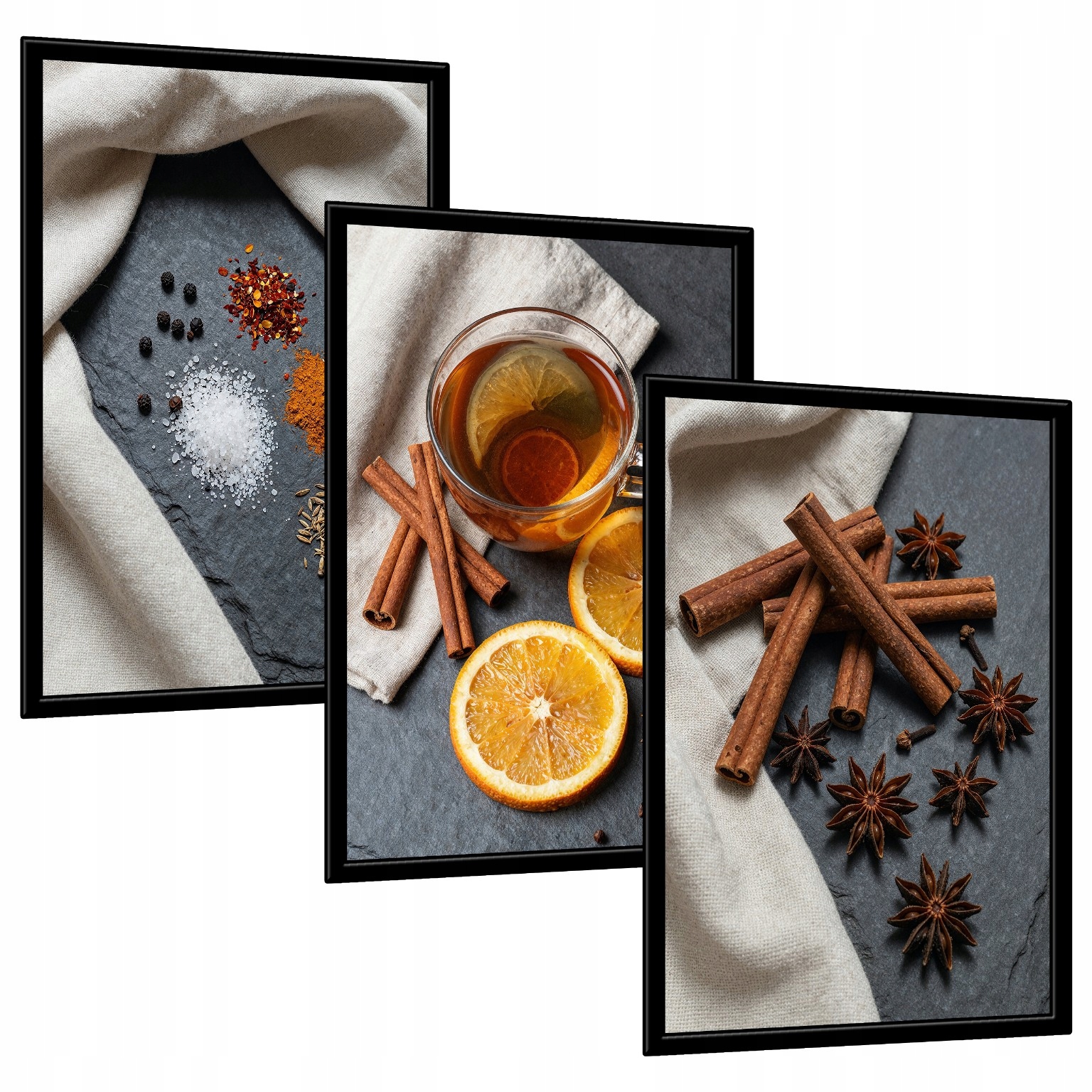 Sada 3 plakátů 30x40 cm Obrazy na stěnu obývacího pokoje ložnice kuchyně V Rámu