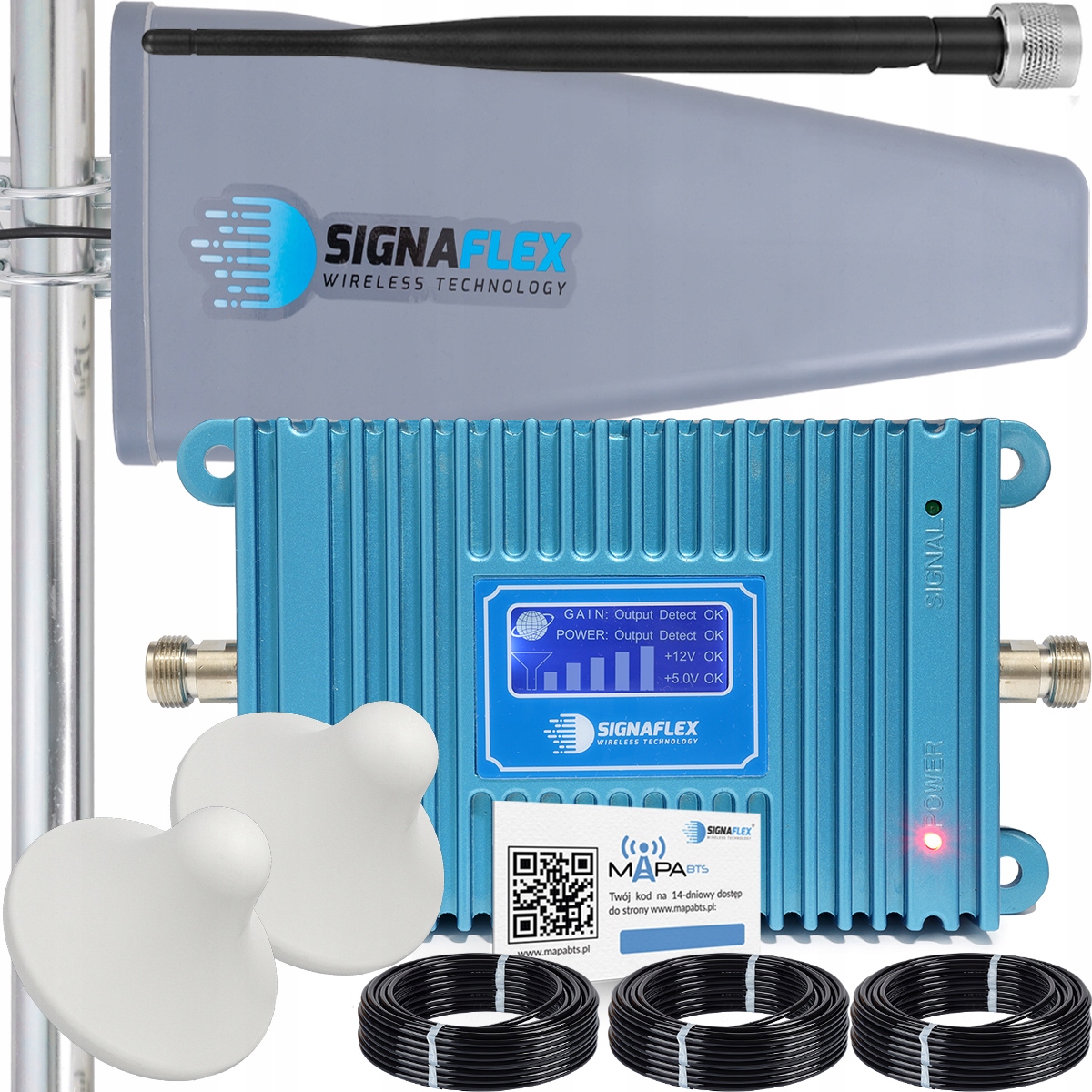 Sada Zosilňovačov Dosahu Signálu Mobilného Telefónu Gsm 2G Antény 10 m