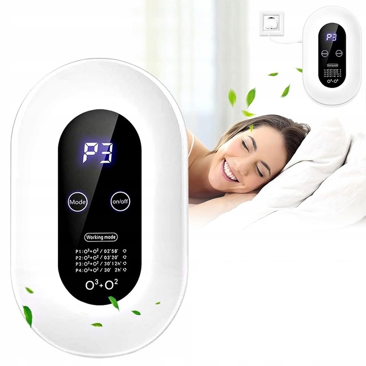 Inteligentny Pochłaniacz Neutralizator Zapachów Odor Eliminator 100 mg/h