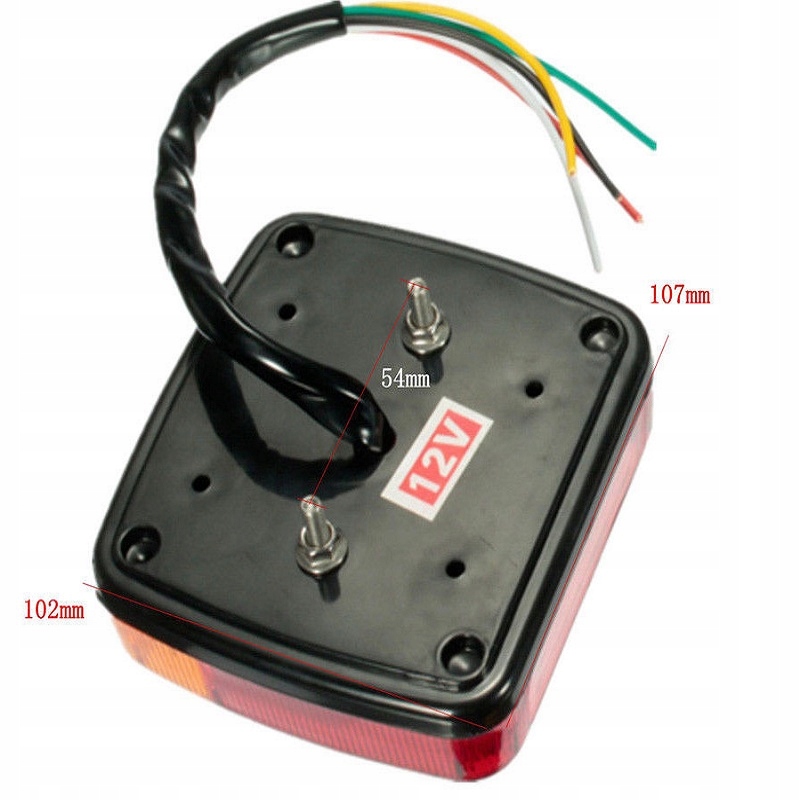 LAMPA TYLNA PRZYCZEPY LED 1 Para Waga produktu z opakowaniem jednostkowym 1 kg