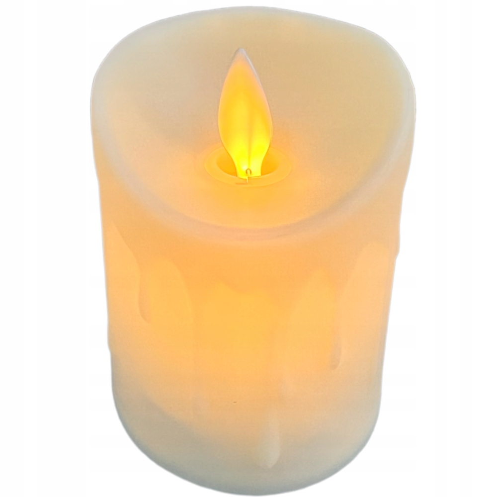 ŚWIECZKA WKŁAD DO ZNICZA EFEKT PŁOMIENIA 8 cm