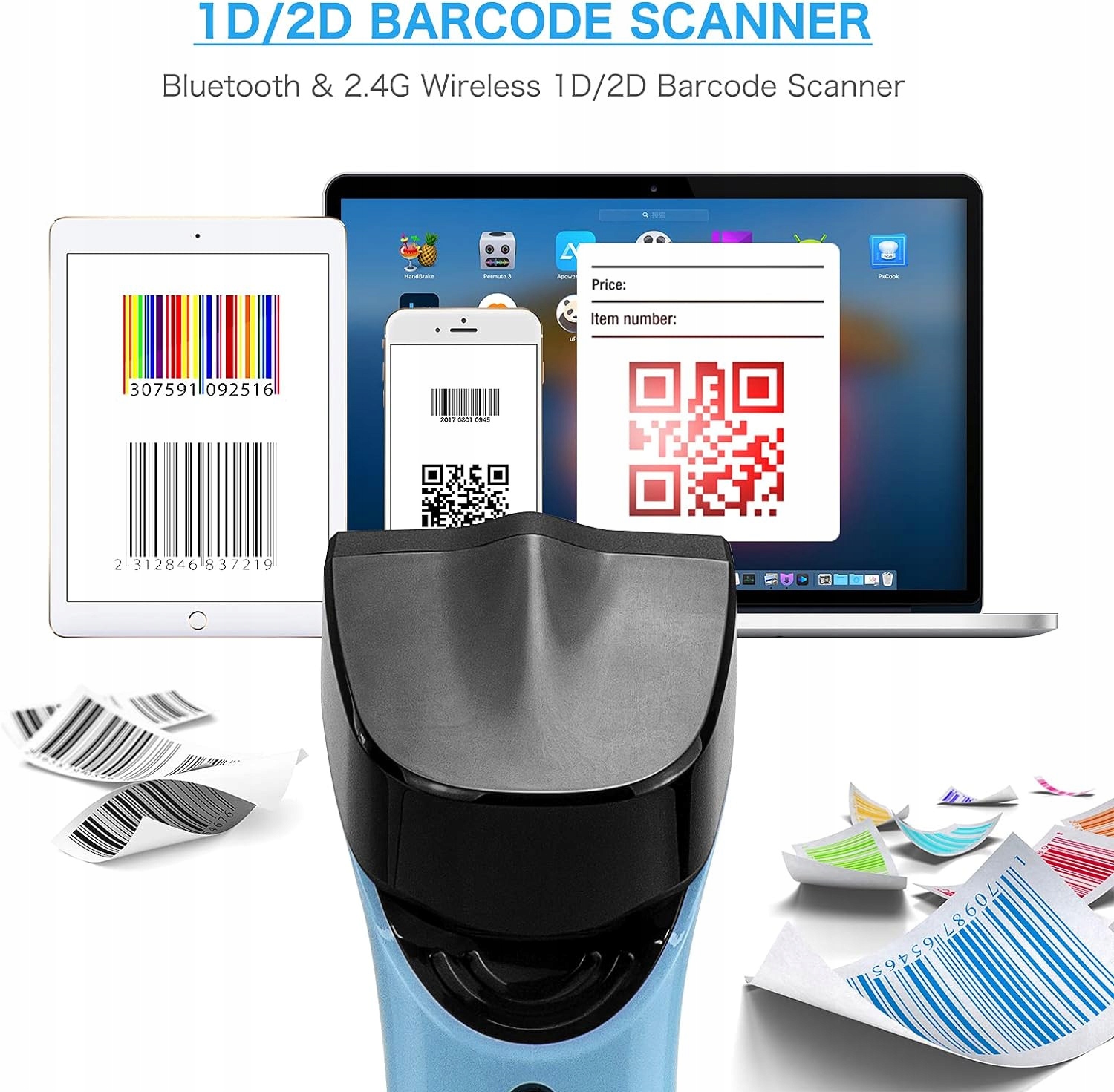 Skaner kodów kreskowych Netum DS7500 niebieski Kod producenta Netum DS7500