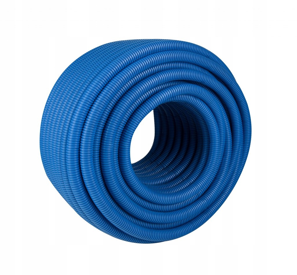 RURA OSŁONOWA KARBOWANA NIEBIESKA 23/26mm*50m