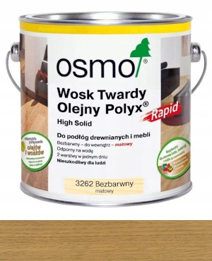 

Osmo 3262 Wosk twardy olejny,olej rapid 2,5L Mat