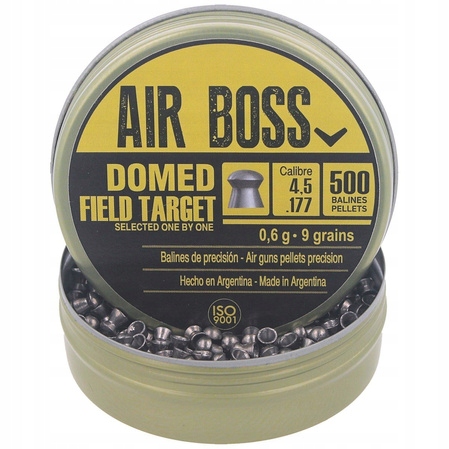 Śrut Apolo Air Boss Domed Field Target 4,5 mm 500 szt 0.60g/9.0gr