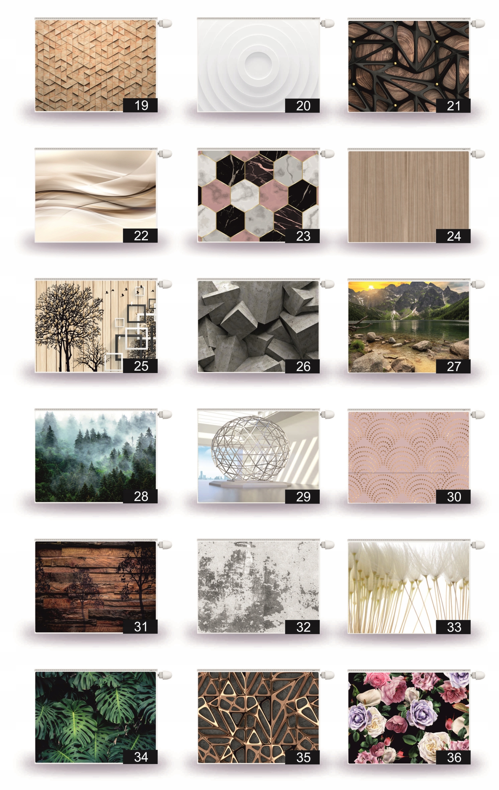 MATA MAGNETYCZNA NA KALORYFER pękający marmur Szerokość produktu 80 cm