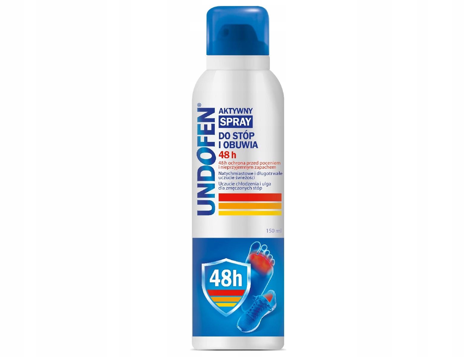 UNDOFEN Aktywny spray do stóp i obuwia 48H 150 ml
