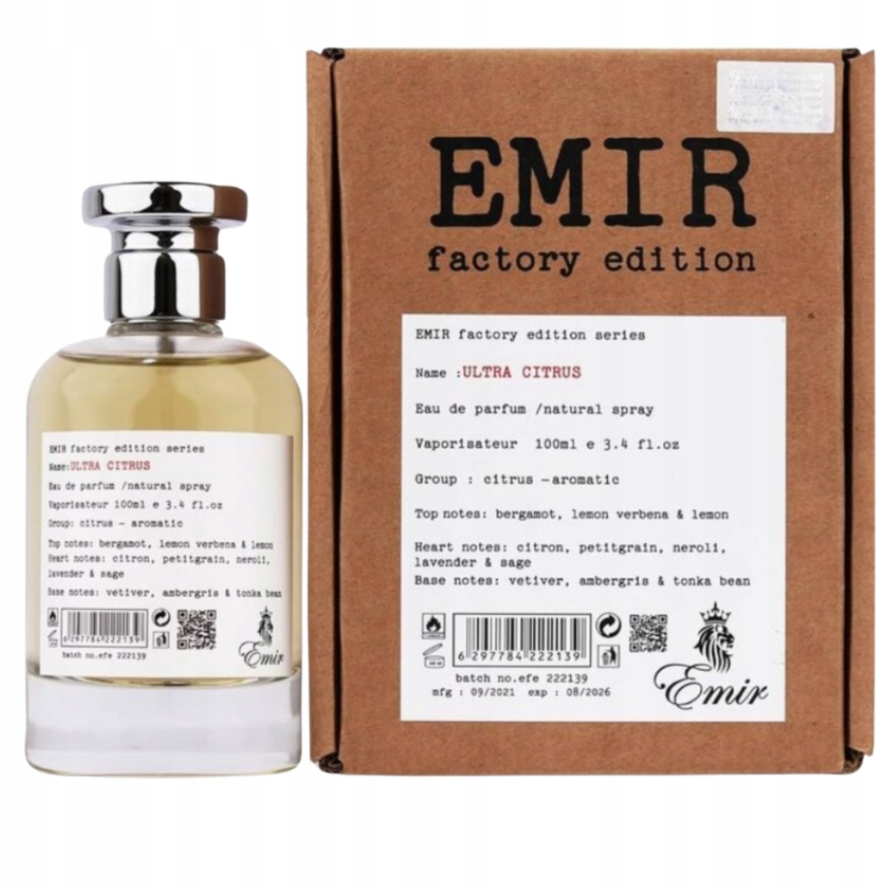 Paris Corner Emir Ultra Citrus parfémovaná voda unisex 100 ml
