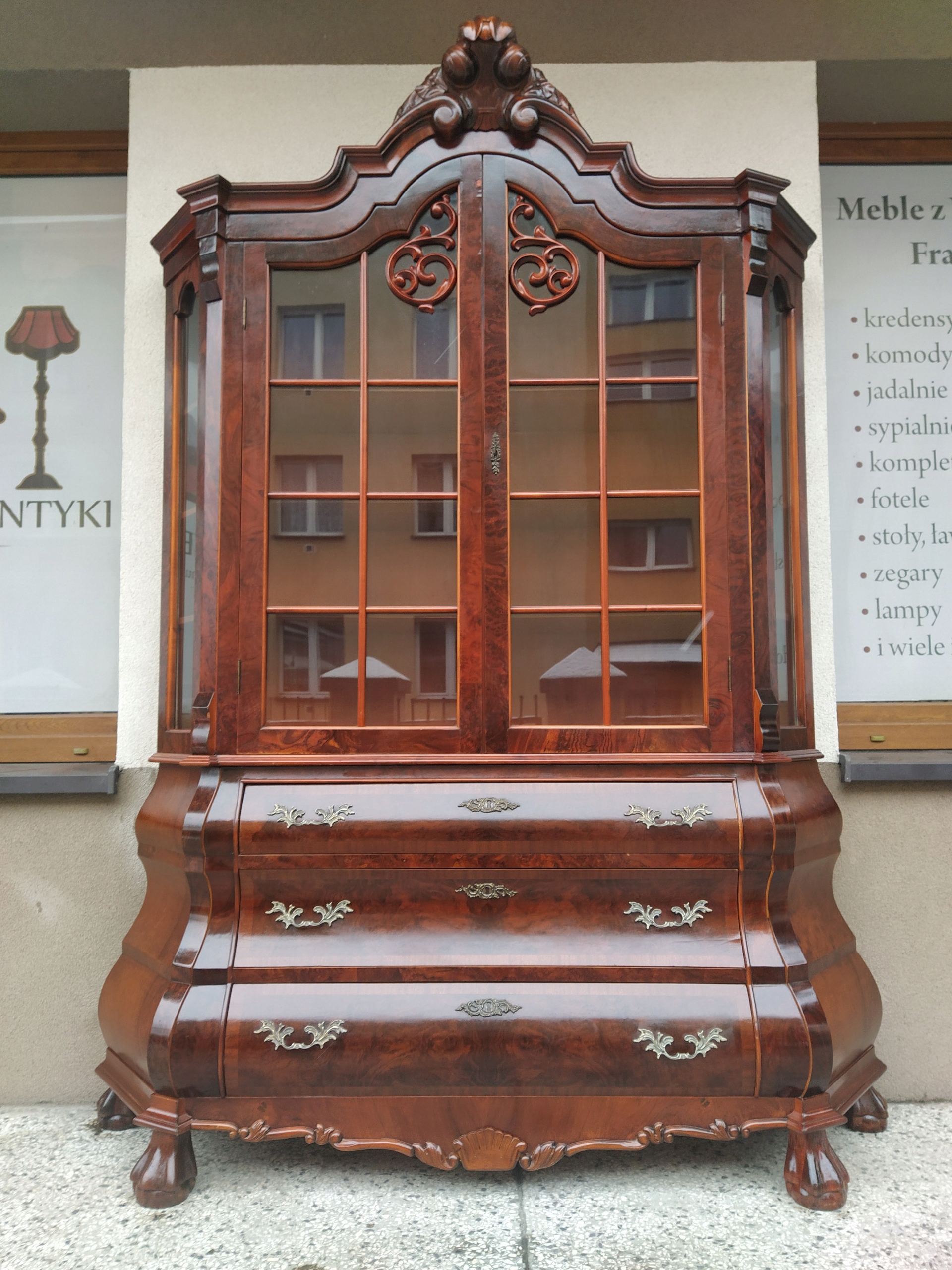 SERWANTKA ORZECHOWA WŁOSKA . PIĘKNY CZECZOT ! DWU SKRZYDŁOWA . PROMOCJA !