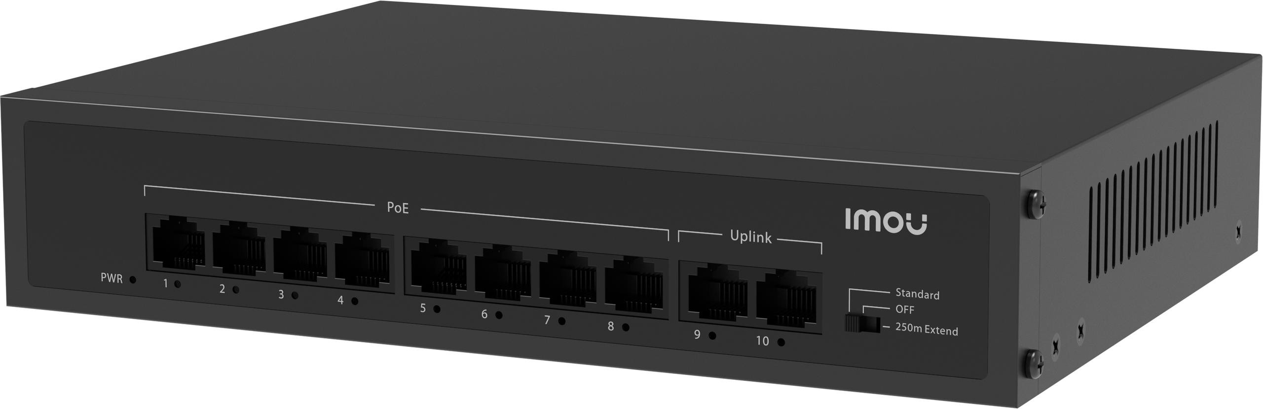 Switch Imou SF110P 10-PORTOVÝ 8X Poe 2X Uplink Cctv