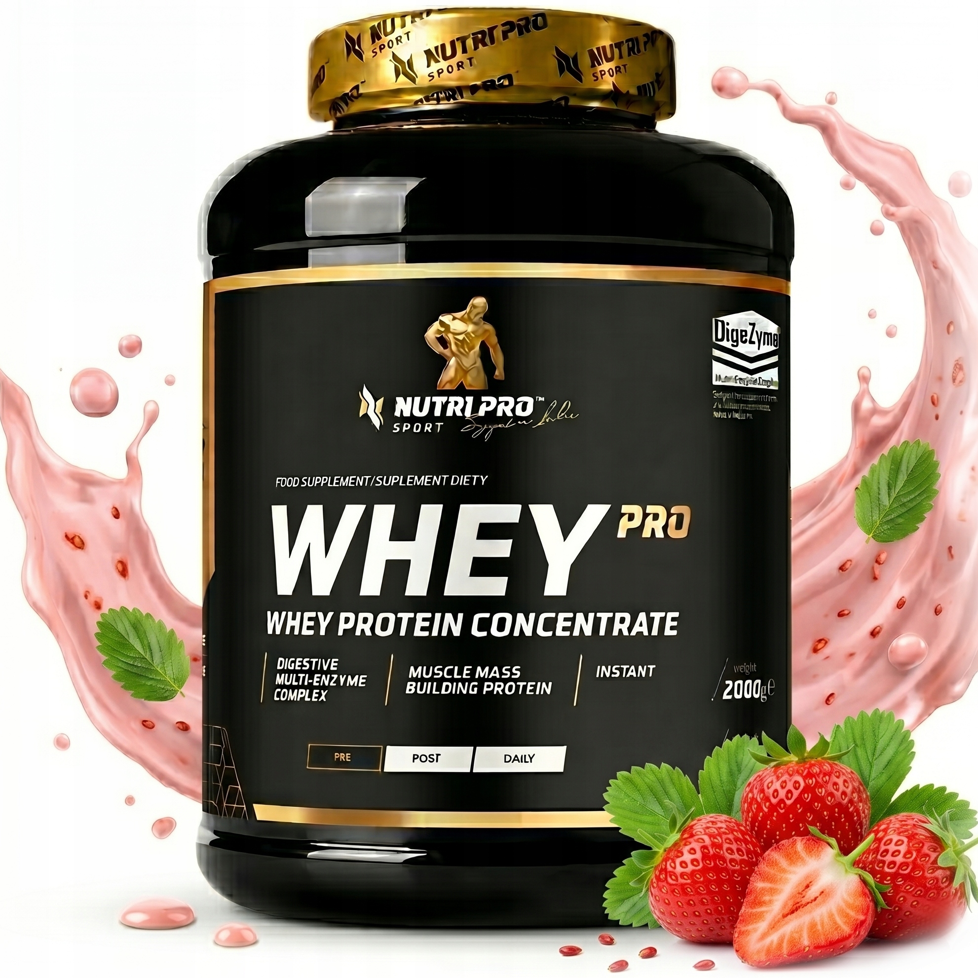Nutri Pro Sport Whey Pro 2000 g Syrovátkový Protein Wpc Protein Svalová Masa