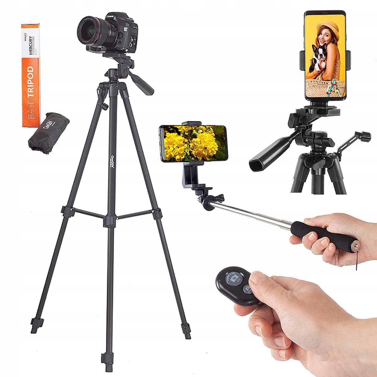 

Duży Zestaw stick Statyw pilot adapter do smartfon