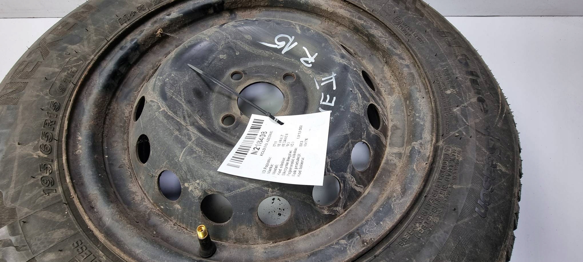 wheel spare 15 195/65 RENAULT MEGANE II