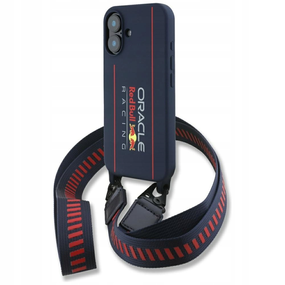 Etui Red Bull RBHMP16S24SISOLRV iPhone 16 Silicone Strap MagSafe granat.