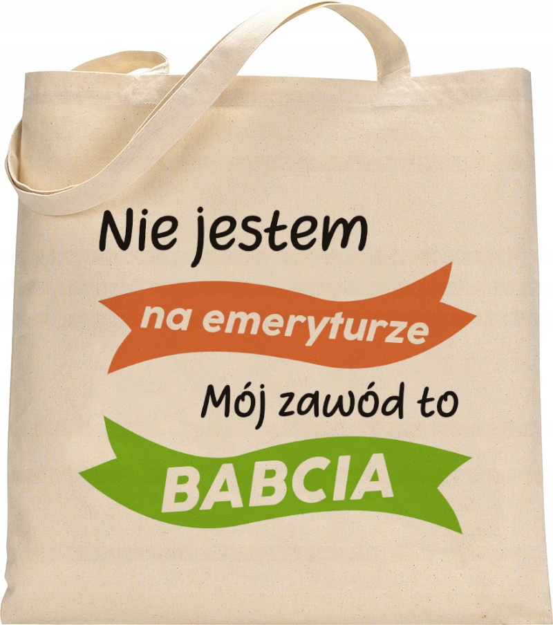 EKO TORBA ZAKUPOWA PREZENT NA DZIEŃ BABCI WZÓR B08