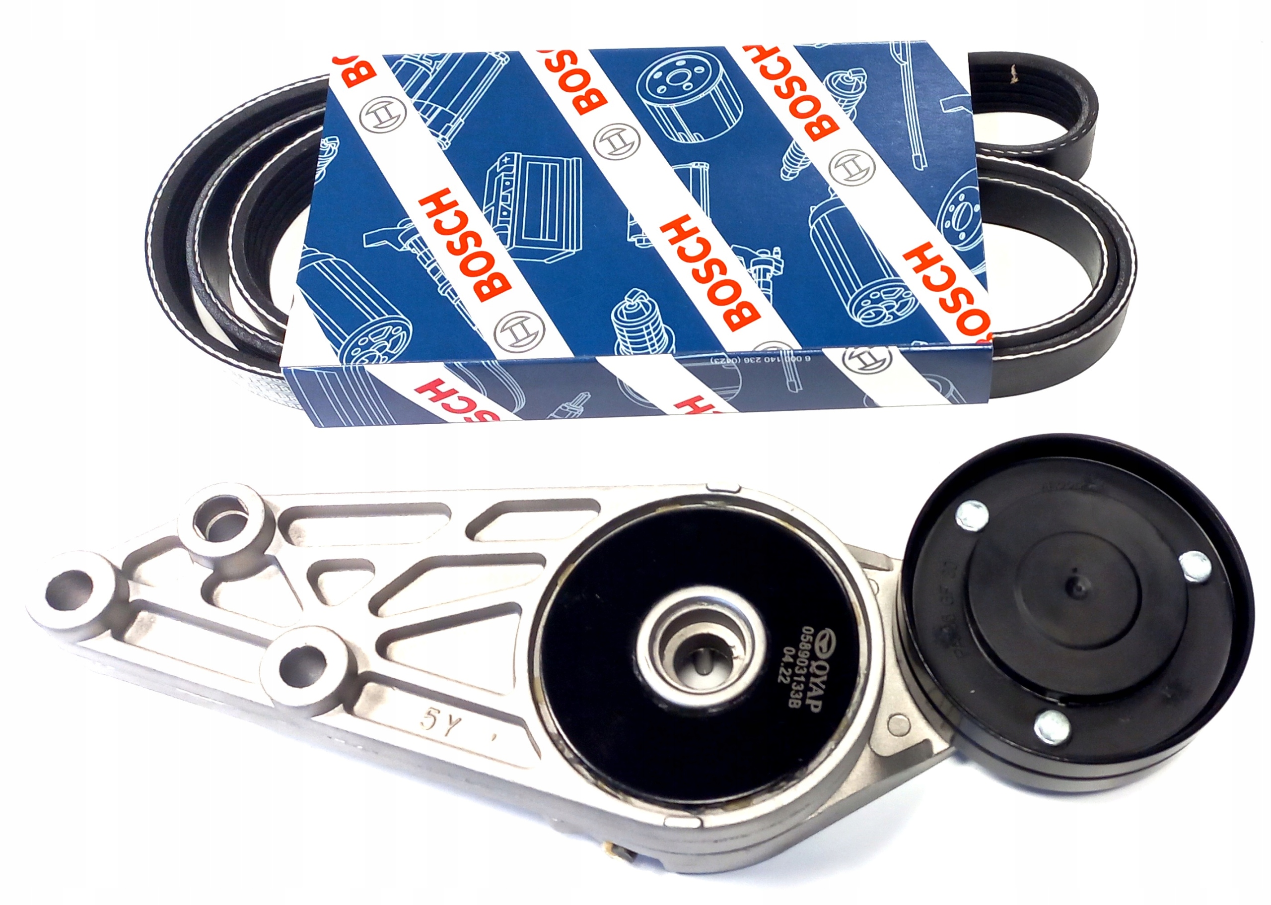 ZESTAW NAPINACZ PASKA + PASEK KLINOWY AUDI A4, A6,VW PASSAT 1.6, 1.8, 2.0