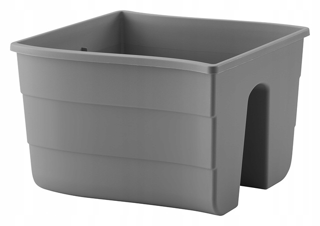 Doniczka balustradowa Fala 30 biała Formplastic Kształt Prostokątny