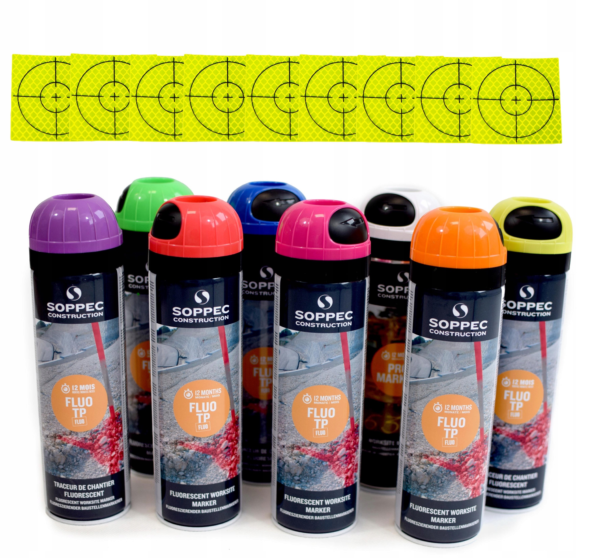 Barva barva Soppec Fluo Tp 12 Ks +10 Fólie
