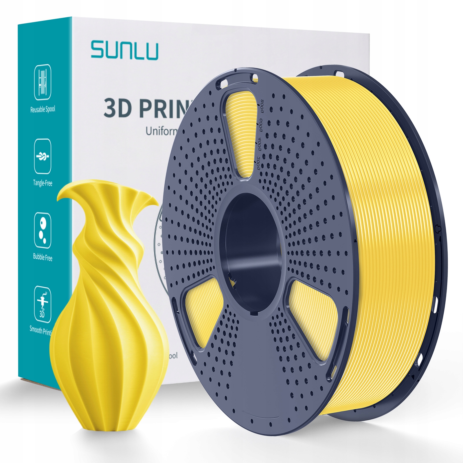 Filament PLA+ Sunlu 1,75 mm 1000 g złoty