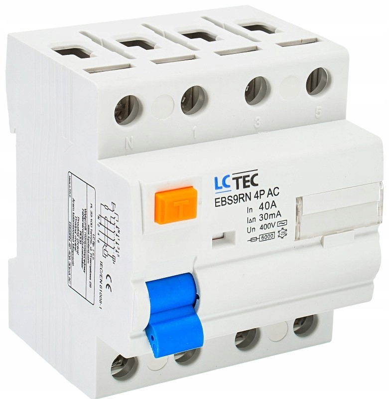 40A 30mA WYŁĄCZNIK RÓŻNICOWO-PRĄDOWY RÓŻNICÓWKA LC