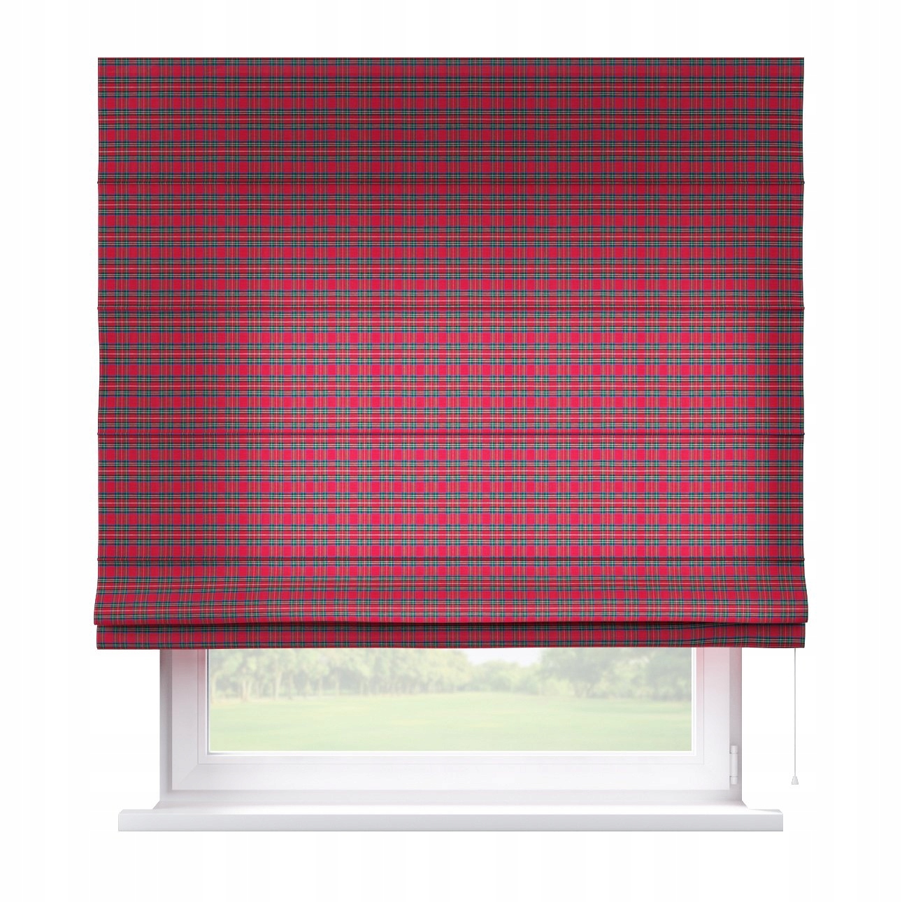 Hotová římská roleta Capri 100 x 180 cm červená