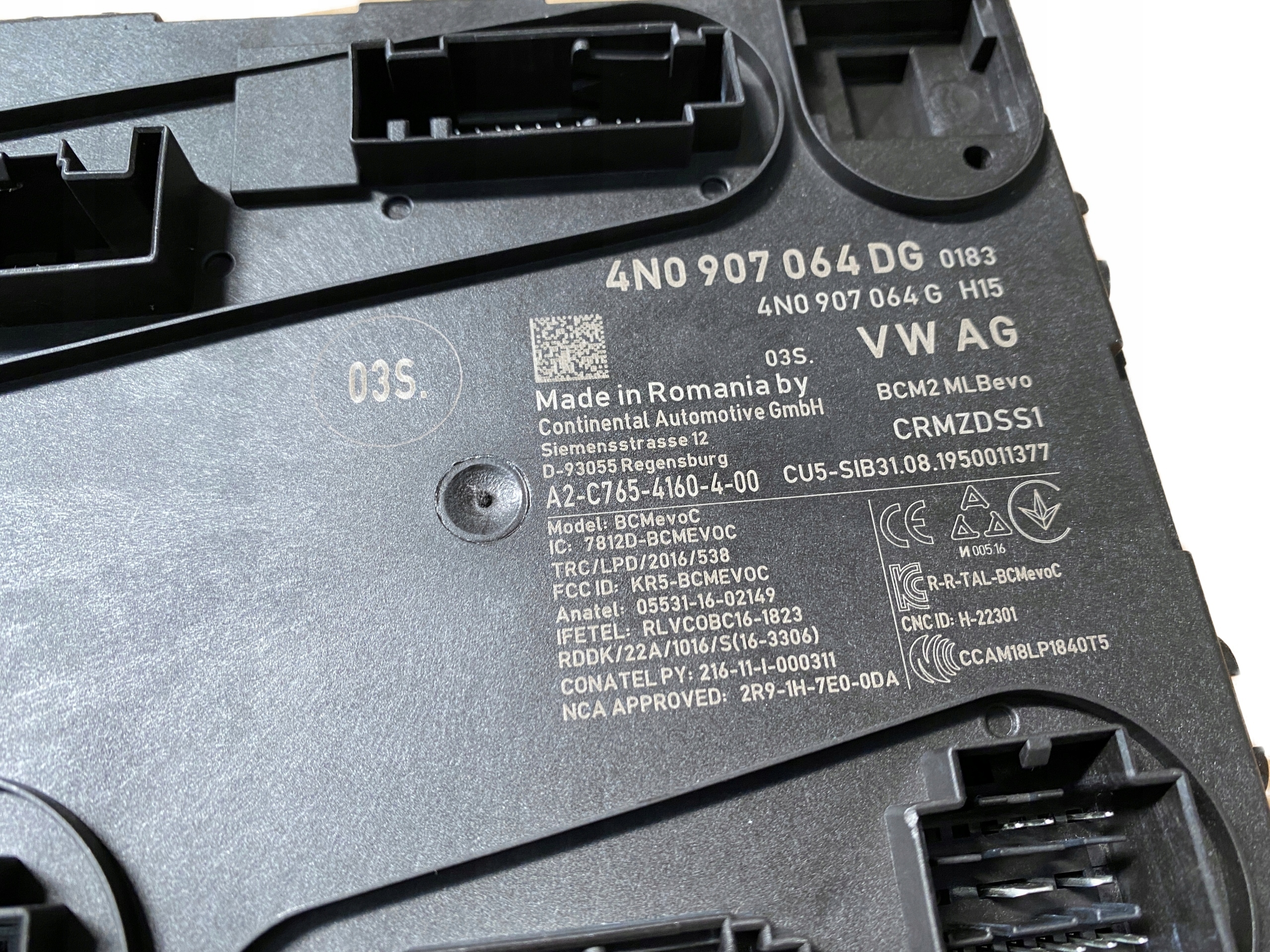 AUDI A8 4N D5 control unit KOMFORTU 4N0907064DG