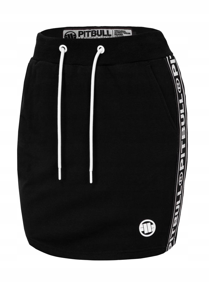 Dámská krátká bavlněná sukně Pitbull s přiléhavým střihem, lampasy French Terry