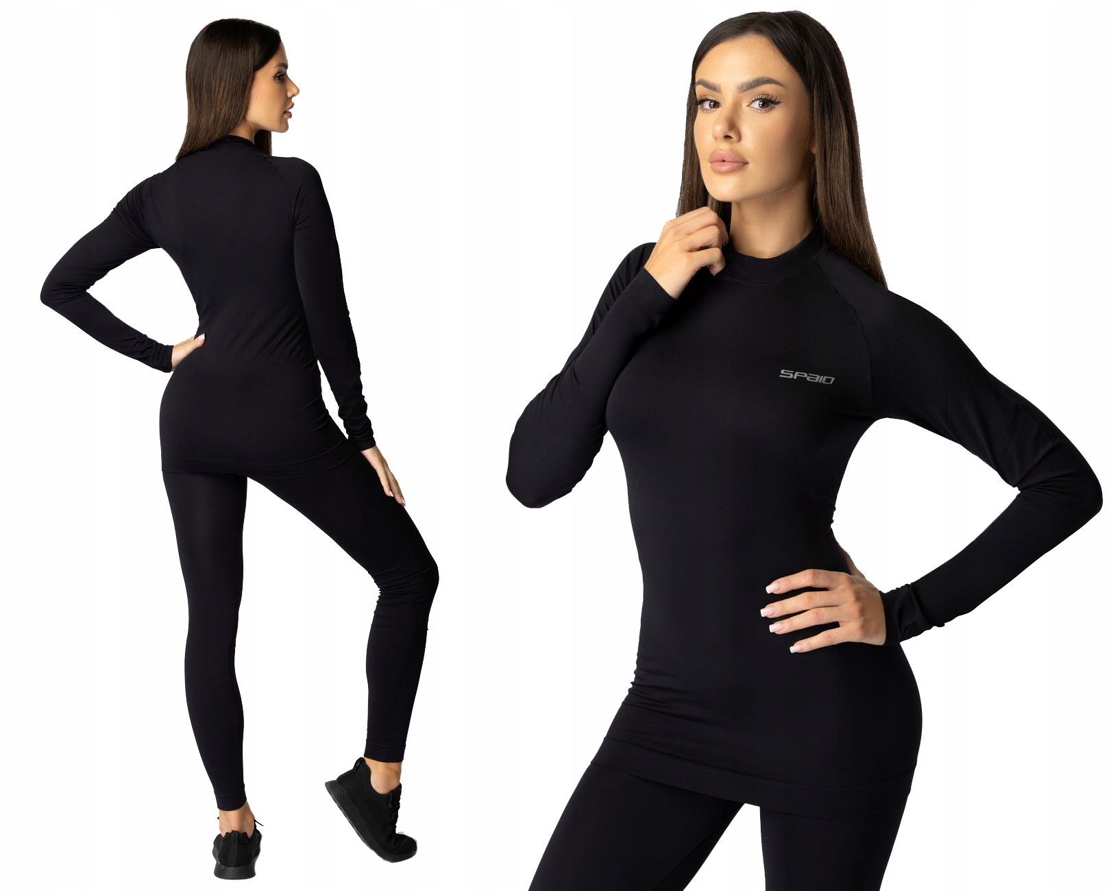 Spaio Komplet damskiej bielizny termoaktywnej Spaio Alpha Black L