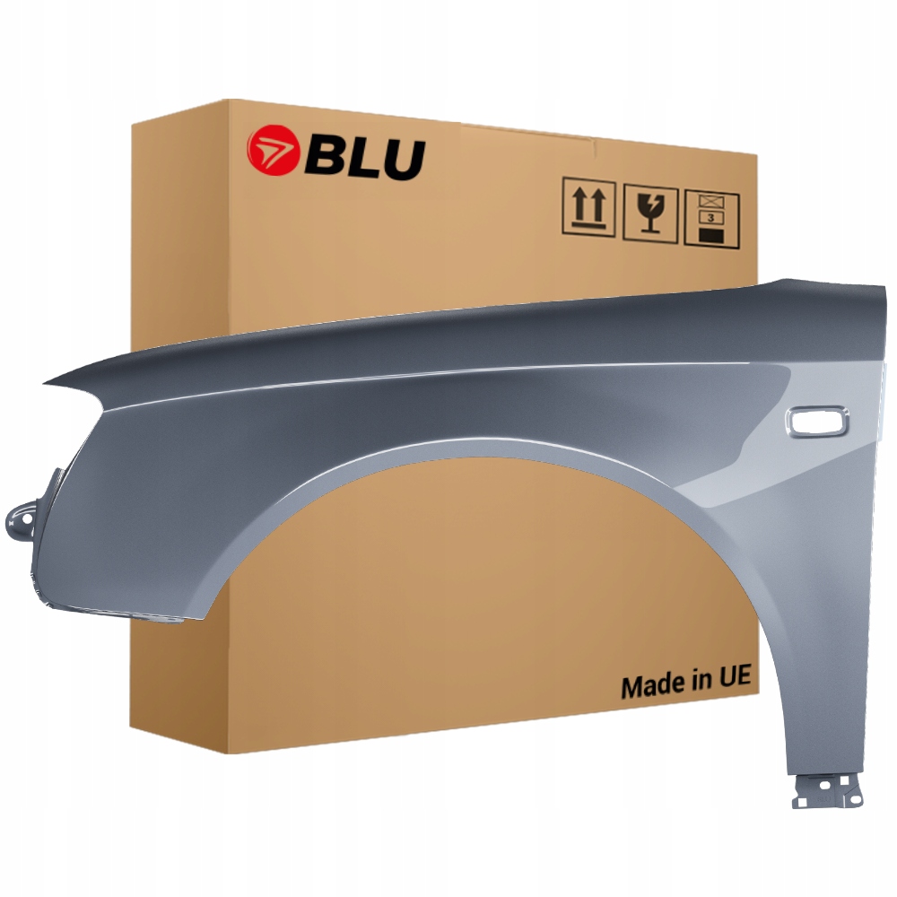 Blu Blatník Audi A4 B7 LY7H levý stříbrný 04-08 přední Pozink AkoyaSilber