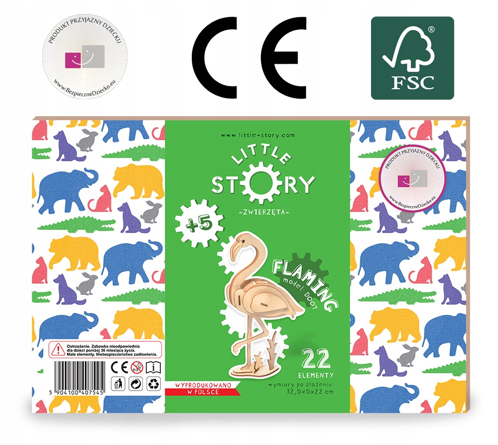 Little Story Drewniane Puzzle Model 3D - Flaming Bohater / Bajka brak