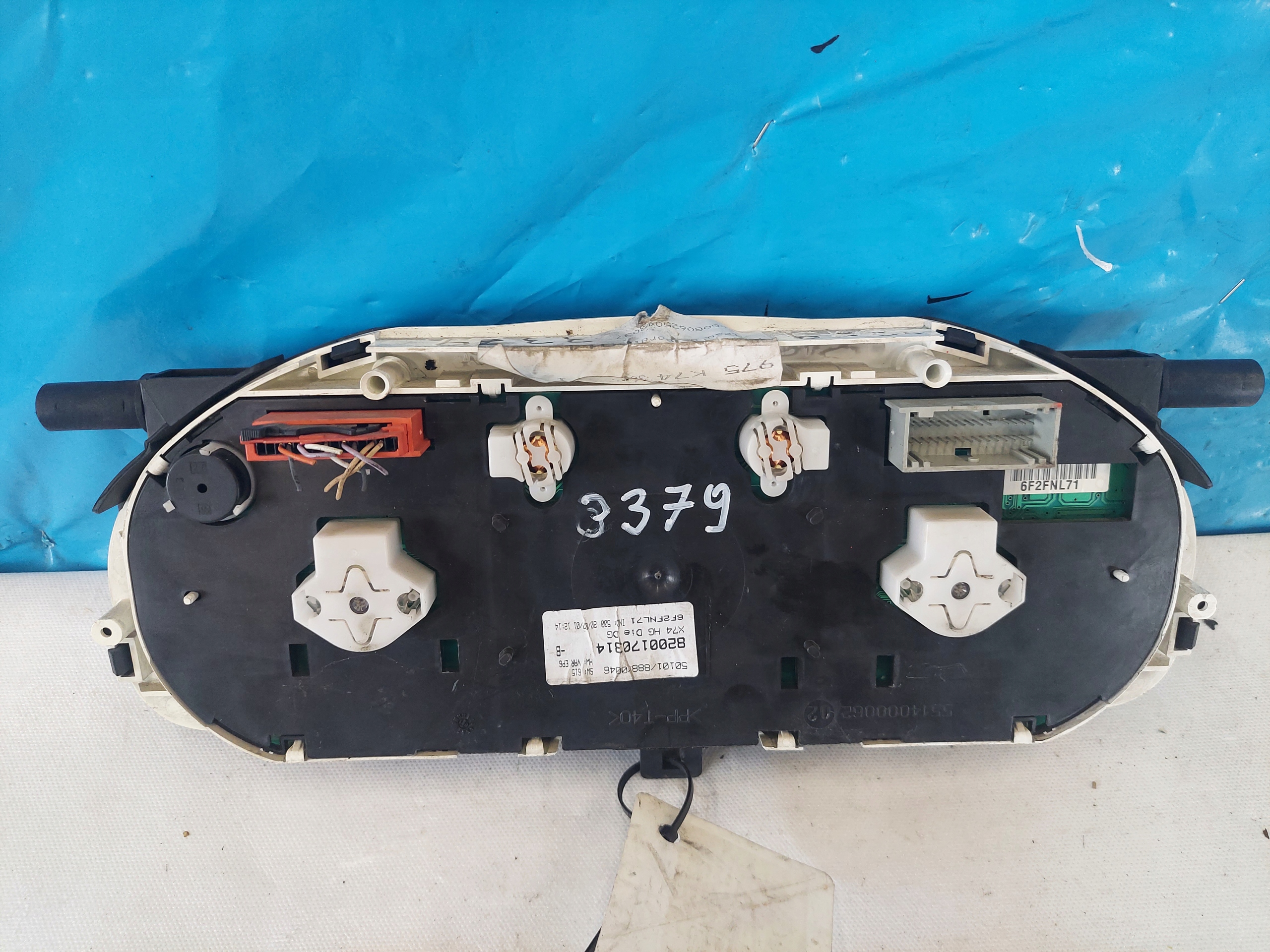 dials clock LAGUNA II 1.9 DCI 8200170314