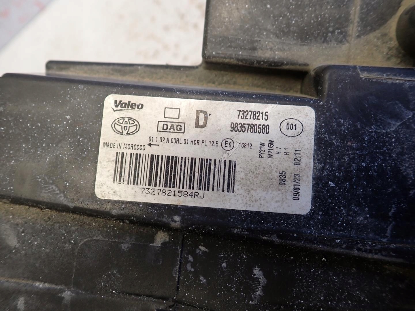 light front front right TOYOTA PROACE CITY 2019- 9835780580