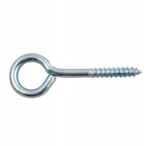 

Hak Haczyk pelny oczkowy Stal Ocynk 4,8x73mm 4szt