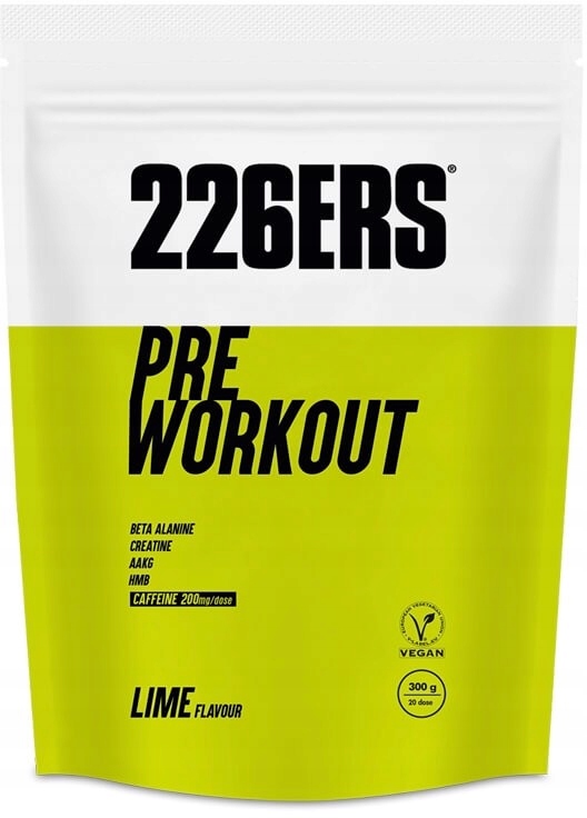 226ERS Předtréninkový doplněk Pre Workout (s kofeinem) 300 g Prášek z be
