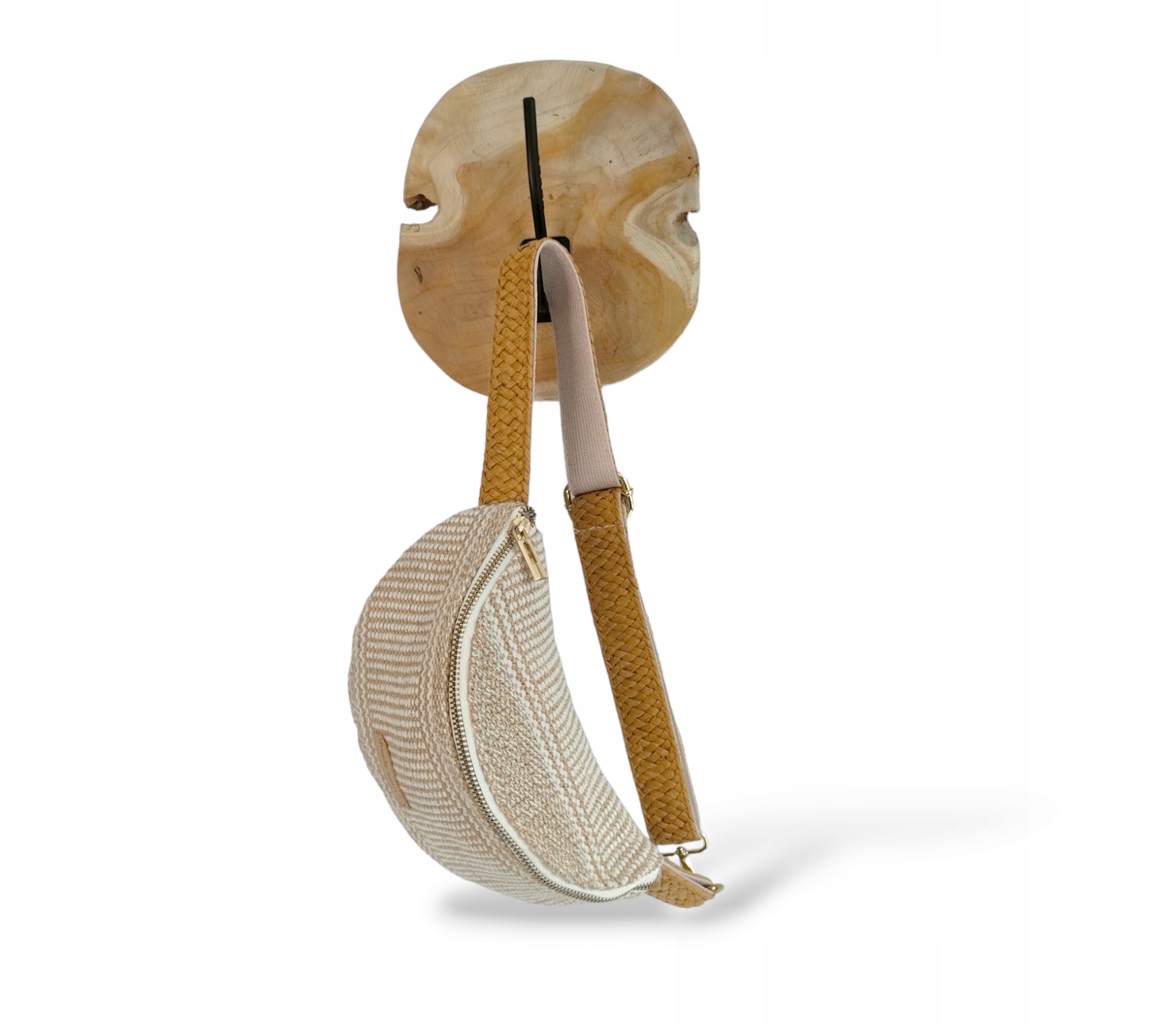 SŁOMKOWA BEŻOWA NERKA SASZETKA DAMSKA LETNIA EKO BIO ORGANICZNA EAN (GTIN) 9786868968690