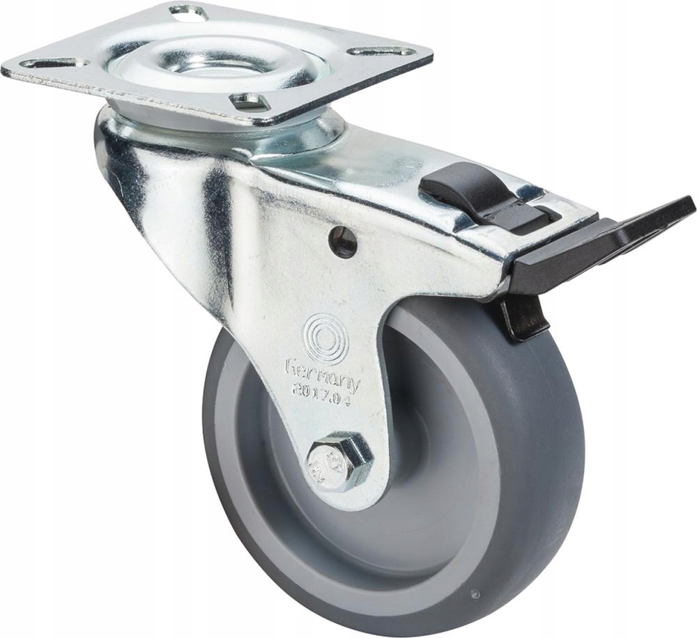 

Kółko koło skrętne gumowe z blokadą 100mm 70kg