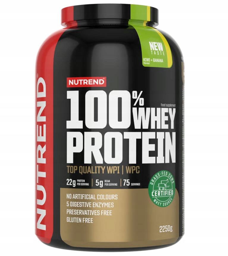 Nutrend 100% Syrovátkový protein 2250g Bílkoviny Aminokyseliny